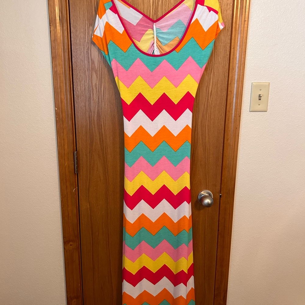 Years Los Angeles Chevron print dress